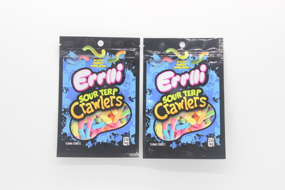 Buy Weed Flower Mylar Stand Up Pouches Zipper Heat Sealable 3.5G Smell Proof online manufacture