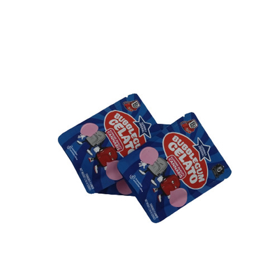 Buy Flat Bottom Aluminum Foil Mylar Bag weed Candy Packaging With Valve And Zipper online manufacture