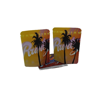 Buy 50g Biodegradable Stand Up Pouch Flat Bottom Food Grade Mylar Bags online manufacture