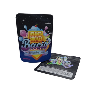 Buy Three Sides 300g 150g Mylar weed Packaging Pouch Zipper Mylar Aluminum Foil Bags online manufacture