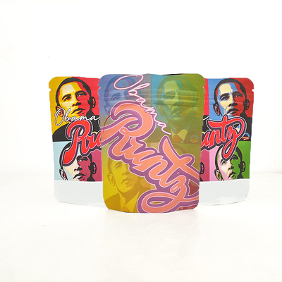 Buy Biodegradable weed Stand Up Pouches colorful printing  Food Packing Mylar Bags with ziplockk online manufacture