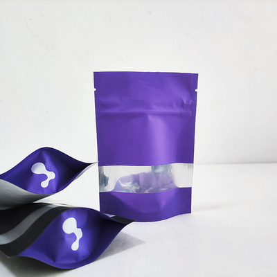Buy Biodegradable Food Packaging Bag Resealable Printed Standup Pouch Bags with window online manufacture