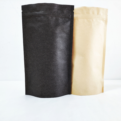 Buy Custom Printed Eco Friendly Kraft Paper Flat Bottom Compostable 250g Bag Valve For Coffee Beans online manufacture