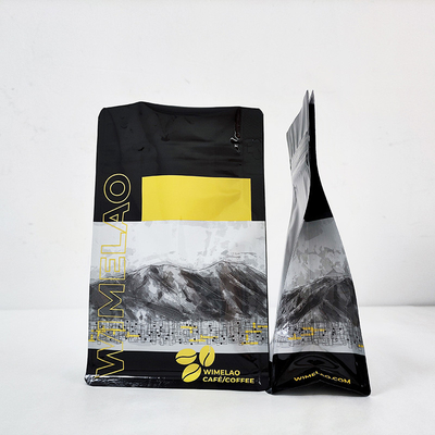 Buy Custom Resealable Mylar ziplockk Food Storage Coffee Bean Pouch Bag Packaging With easy tear notch online manufacture