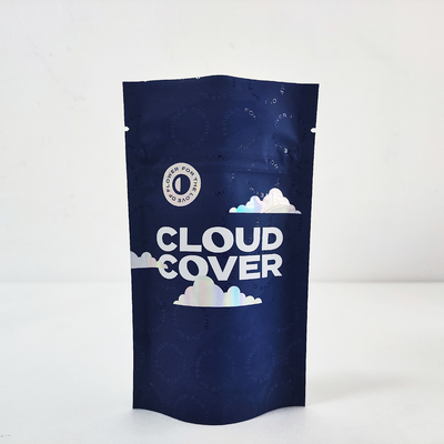 Buy Matte Soft Touch Holographic Plastic Smell Proof 35g Zipper Mylar Bags Stand Up Bag online manufacture
