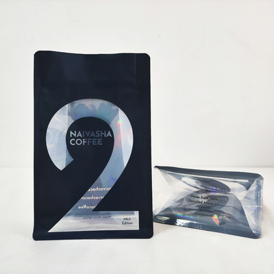 Buy 1kg Volume Flat Bottom Coffee Bag with One Way Valve Glossy PET/VMPET/PE Custom Digital Printing online manufacture