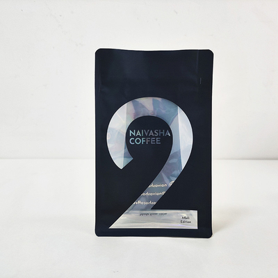 Buy Coffee Tea Stand Up Side Gusset Bag 250g 500g 1kg With Irregular Window ziplockk online manufacture