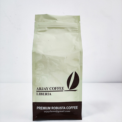 Buy Eight Side Seal Flat Bottom Coffee Bag AL Plastic Composite Custom Printed Food Packaging online manufacture