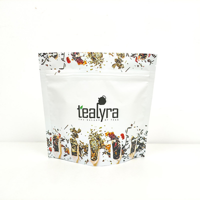 Buy Custom Printed Resealable Tea Packing Bags Mylar Stand Up Pouch With Zipper online manufacture
