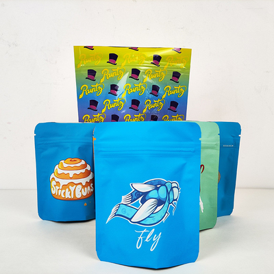 Buy Child Proof Plastic Zipper Resealable Mylar weed Bags Smell Proof Mini Bags online manufacture