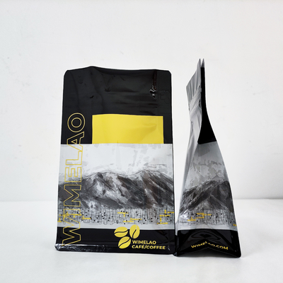 Buy 250g Coffee Powder Food Packaging Pouch Flat Bottom With Zipper Lock online manufacture