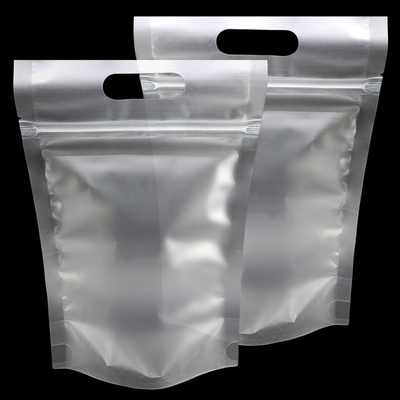 Buy Transparent Frosted See Through Pouches Moisture Proof Self Seal Zipper 3 Side Sealed Bag online manufacture
