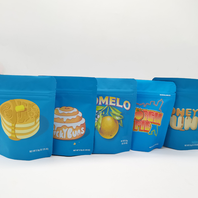 Buy 3.5g 7g 14g 28g Mylar weed Bags Stand Up Zipper Food Storage Pouch online manufacture