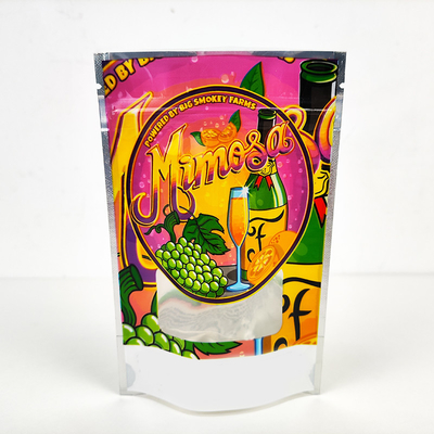 Buy 3.5g Holographic Smell Proof Bag Plastic Digital Printing Mylar weed Bags online manufacture