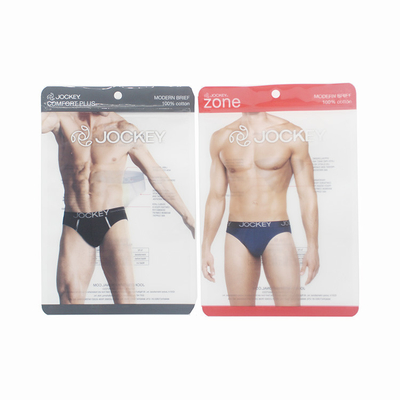 Buy Customize Zipper Clothing Packaging Bag Transparent Underwear Packaging Bag online manufacture