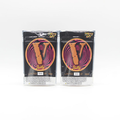 Buy Custom Printed Mylar ziplockk Bags Plastic 3.5g Candy Edible Smell Proof Stand Up Pouch online manufacture