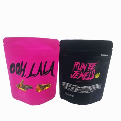 Buy Eco Recyclable Pink Food Stand Up Packaging Bag Reusable Waterproof Bags With Zipper online manufacture