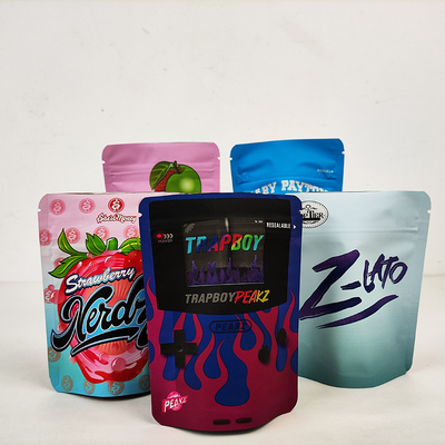 Buy Custom 3.5g Soft Touch Edible Smell Proof Mylar Bag Plastic Stand Up Packaging Bags online manufacture