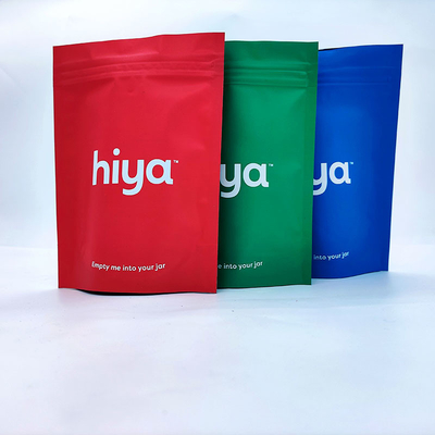 Buy Matte Red Green Mylar Aluminum Foil Bags Zip Lock Mylar Stand Up Pouches online manufacture