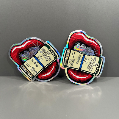 Buy Heat Seal Die Cut Mylar Bags Food Candy Special Shape Bags 3.5g online manufacture