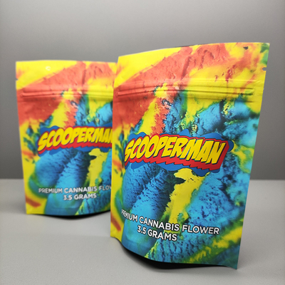 Buy Weed Soft Touch Mylar Bag Plastic Stand Up Pouches With Zipper online manufacture