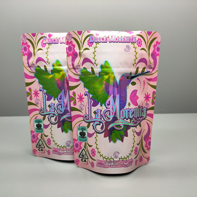 Buy Holographic Weed Packaging Bags Child Resistant Zipper Pouch Custom online manufacture