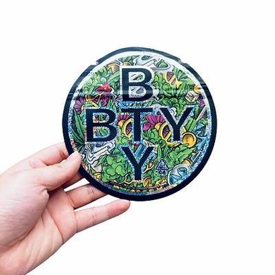 Buy Child Resistant Zipper Mylar Pouch Die Cut Mylar Bag For THC Gummies online manufacture