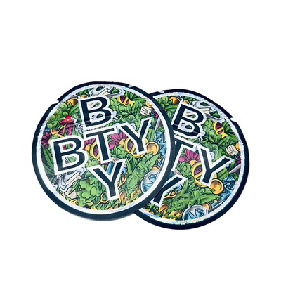 Buy Resealable Die Cut Mylar Bags Round Shaped Bag For Custom Packaging online manufacture