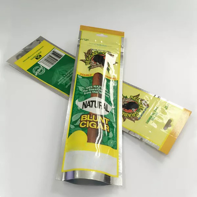Buy Custom Cigar Packaging Bag Tobacco PE Three Side Seal Bags With Window online manufacture