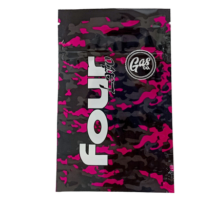 Buy Custom Child Resistant Zipper Pouch Weed Packaging Bag With Window For Marijuana online manufacture