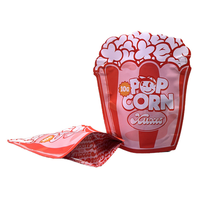 Buy Weed Custom Shape Die Cut Mylar Bags PET Film Popcorn Shape Pouch online manufacture