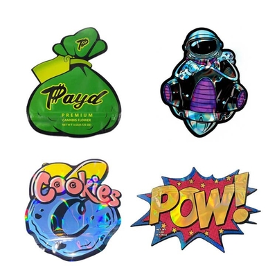 Buy Ziplock Die Cut Mylar Bags 3.5g Weed Ziplock Pouch For Gummies online manufacture