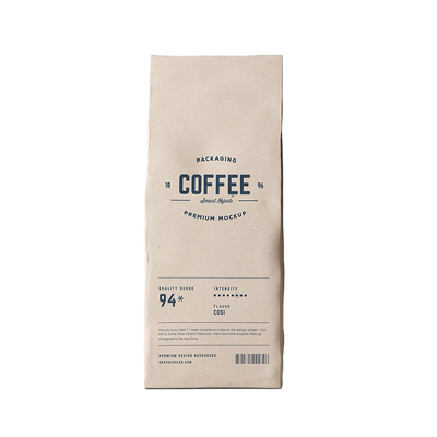 Buy Biodegradable Coffee Packaging Pouch Resealable Lock Packing With Zipper online manufacture