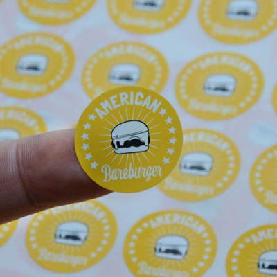 Buy Custom Laser Printing Adhesive Round Labels Support Customized Thickness online manufacture