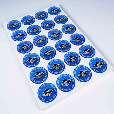 Buy Removable Single Sided Sticker Glossy / Matte / Embossing / Hot Stamping With Watermark online manufacture