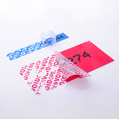 Buy Hot Melt Anti Counterfeit Label Security Sticker with Screen Printing Technology online manufacture