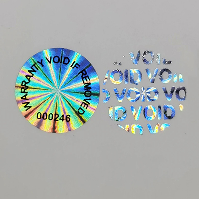 Buy Hot Melt Adhesive Custom Security Stickers With Digital Printing Technology online manufacture