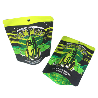 Buy 3.5g Custom Mylar Ziplock Stand Up Bags Cbd Packaging online manufacture