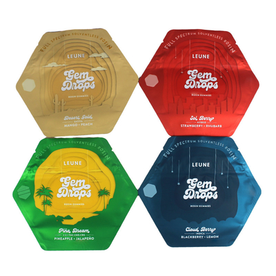 Buy CE Custom Colors Die Cut Plastic Bags Irregular Shaped For Gummies online manufacture