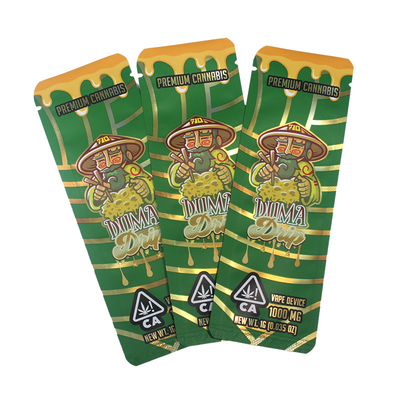 Buy Electronic Cigarette Side Seal Bags Laminated Aluminum Foil Plastic Mylar Vape Bags online manufacture
