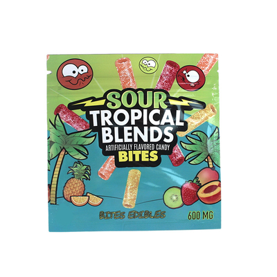 Buy Gravure Printing Plastic Mylar Bags With Zipper For Gummies Packaging online manufacture