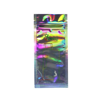 Buy Holographic 3 Side Seal Pouch 100mic - 140mic Custom For Snack Packaging online manufacture