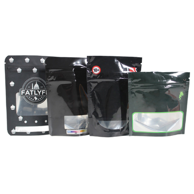Buy Custom Printing Food Zipper Bag With Window For Coffee Snacks Tea Packaging online manufacture