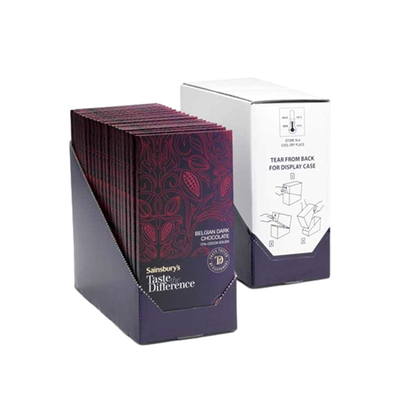 Buy Retail Snack Packaging Tear Away Display Box Cardboard Counter Display Boxes online manufacture