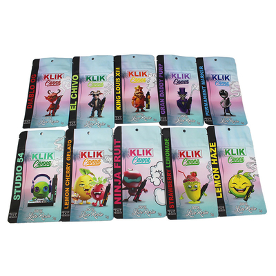 Buy Vape Packaging Soft Touch Mylar Bags Food Grade Smell Proof Zipper Heat Sealed online manufacture