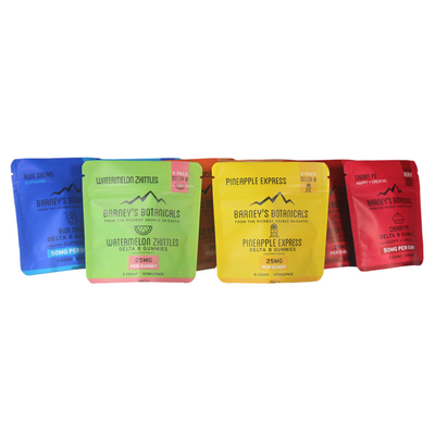 Buy Matte Finished Stand Up Pouch for Gummies , Zipper Aluminum Laminated Foil Pouch online manufacture