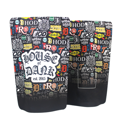 Buy Custom Printed Zipper Smell Proof Mylar Bag Soft Touch 3.5g Child Resistant For Edibles online manufacture