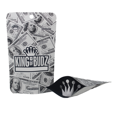 Buy 3.5g 7g Zipper Mylar Bags Soft Touch Smell Proof Child Resistant For Cookie Packing online manufacture