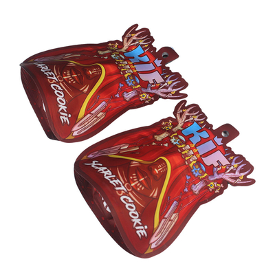 Buy Custom Printing 3.5G Ziplock Mylar Bags Die Cut Irregular Shape Pouches online manufacture