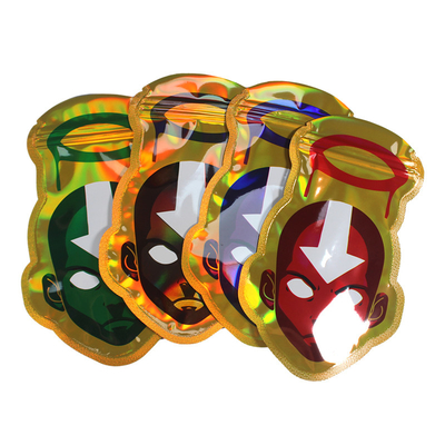 Buy Custom Mylar Packaging Bag Plastic Die Cut 3.5g Special Shape Bag online manufacture